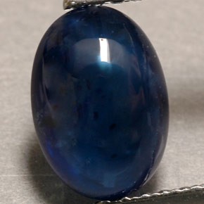Zafiro azul natural de 1,90 ct, transparente, transparente / translúcido