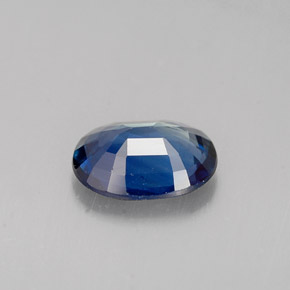 Zafiro azul natural de 1,07 ct, corte óvalo, VS-SI