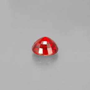 Zafiro naranja natural de 0,99 ct, corte óvalo, VS