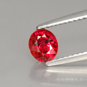 Zafiro naranja natural de 0,99 ct, corte óvalo, VS