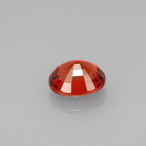 Zafiro naranja natural de 1,19 ct, corte óvalo, VS