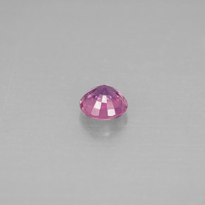 Zafiro violeta natural de 0,56 ct, corte redondo, VS-SI