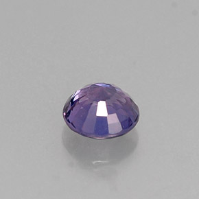 Zafiro violeta natural de 0,40 ct, corte redondo, VVS-VS