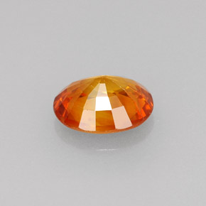 Zafiro naranja natural de 1,16 ct, corte óvalo, VS-SI