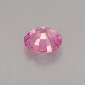 Zafiro rosa natural de 0,39 ct, corte redondo, VS