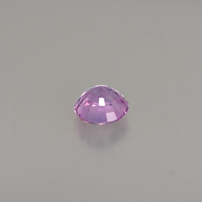 Zafiro violeta natural de 0,52 ct, corte redondo, VS
