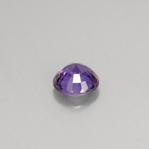 Zafiro violeta natural de 0,52 ct, corte redondo, VS-SI