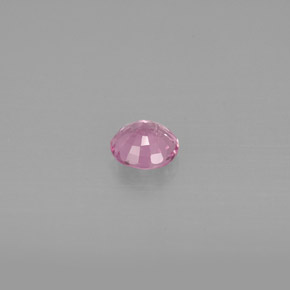 Zafiro rosa natural de 0,54 ct, corte redondo, VS-SI
