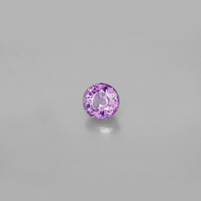 Zafiro violeta natural de 0,47 ct, corte redondo, VS