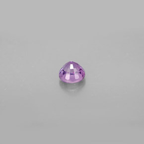 Zafiro violeta natural de 0,47 ct, corte redondo, VS