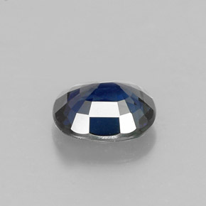 Zafiro azul natural de 0,85 ct, corte óvalo, VS