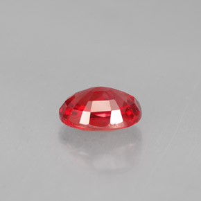 Zafiro naranja natural de 1,14 ct, corte óvalo, VS
