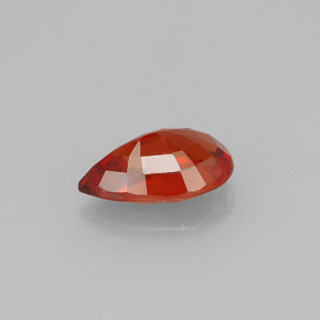 Zafiro naranja natural de 1,61 ct, en forma de pera, VS
