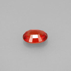 Zafiro naranja natural de 0,99 ct, corte óvalo, VVS-VS