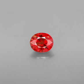 Zafiro naranja natural de 1,16 ct, corte óvalo, VS