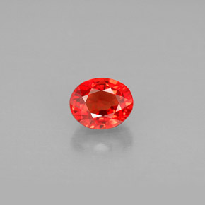 Zafiro naranja natural de 1,12 ct, corte óvalo, VVS-VS
