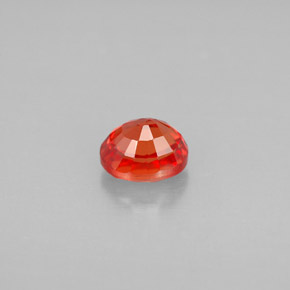 Zafiro naranja natural de 1,12 ct, corte óvalo, VVS-VS