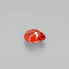 Zafiro naranja natural de 1,06 ct, en forma de pera, VVS-VS