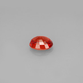 Zafiro naranja natural de 0,99 ct, corte óvalo, VVS-VS