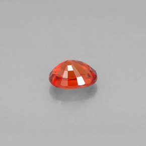 Zafiro naranja natural de 1,18 ct, corte óvalo, VVS-VS