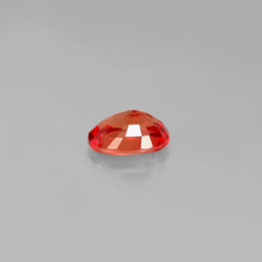 Zafiro naranja natural de 1,04 ct, corte óvalo, VS
