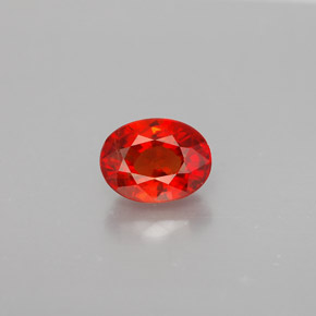 Zafiro naranja natural de 1,00 ct, corte óvalo, VS-SI