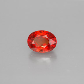 Zafiro naranja natural de 1,00 ct, corte óvalo, VS-SI