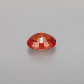 Zafiro naranja natural de 1,00 ct, corte óvalo, VS-SI
