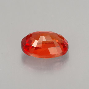 Zafiro naranja natural de 1,07 ct, corte óvalo, VS