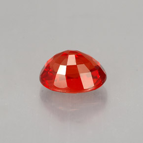 Zafiro naranja natural de 1,10 ct, corte óvalo, VS