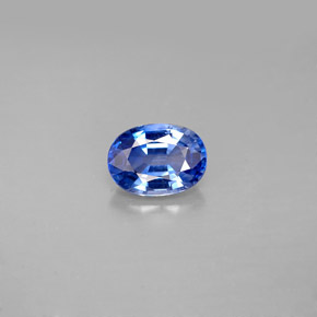 Zafiro azul natural de 1,15 ct, corte óvalo, VS