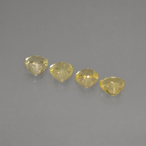 Gemas de zafiro amarillo natural de  ct, trillón, VS