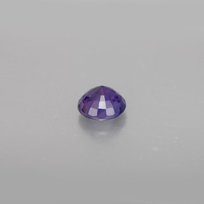 Zafiro violeta natural de 0,62 ct, corte redondo, VS