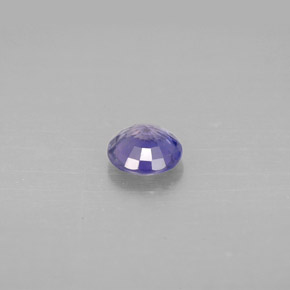 Zafiro azul natural de 0,64 ct, corte redondo, VS-SI