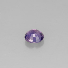 Zafiro violeta natural de 0,56 ct, corte redondo, VS-SI