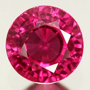 Zafiro rosa natural de 0,40 ct, corte redondo, VS