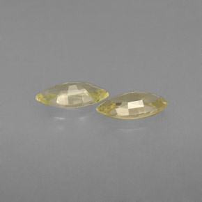 Gemas de zafiro amarillo natural de  ct, marquesa, VVS-VS