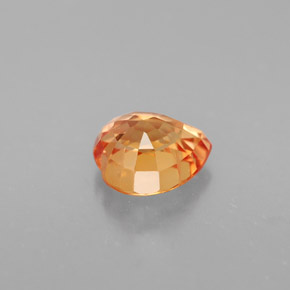Zafiro naranja natural de 1,35 ct, forma de corazón, VVS-VS
