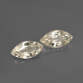 Gemas de zafiro amarillo natural de  ct, marquesa, VVS-VS