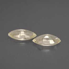 Gemas de zafiro amarillo natural de  ct, marquesa, VVS-VS