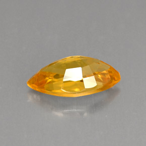 Zafiro amarillo natural de 0,99 ct, marquesa, VS