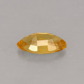 Zafiro amarillo natural de 0,62 ct, marquesa, VS