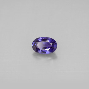 Zafiro violeta natural de 0,65 ct, corte óvalo, VVS-VS