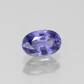 Zafiro violeta natural de 0,67 ct, corte óvalo, VS
