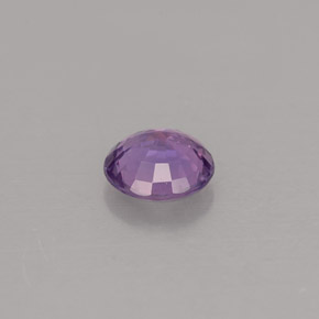 Zafiro violeta natural de 0,55 ct, corte redondo, VVS-VS