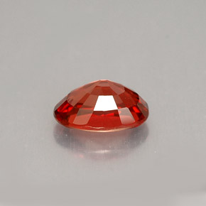 Zafiro naranja natural de 0,92 ct, corte óvalo, VVS-VS