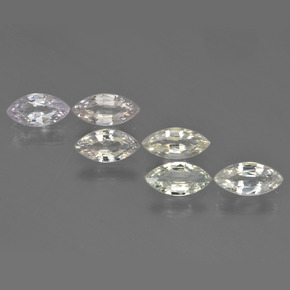 Gemas de zafiro multicolor natural de 2,79 ct, marquesa, VVS-VS
