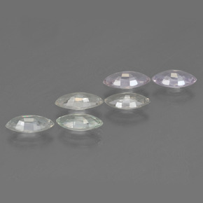 Gemas de zafiro multicolor natural de 2,79 ct, marquesa, VVS-VS