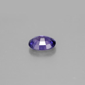 Zafiro violeta natural de 0,70 ct, corte óvalo, VS