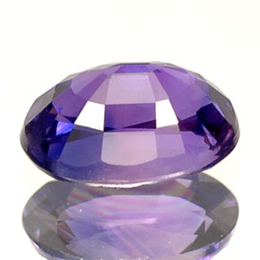 Zafiro azul natural de 0,73 ct, corte óvalo, VS